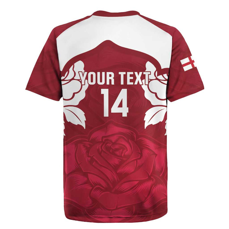 Custom England Rugby 2025 Go Champions Red Rose Rugby Jersey