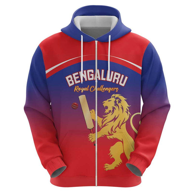Custom Bengaluru India Cricket Go Champions Hoodie