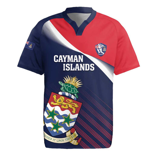 Custom Cayman Islands Cricket 2025 Sporty Style Rugby Jersey