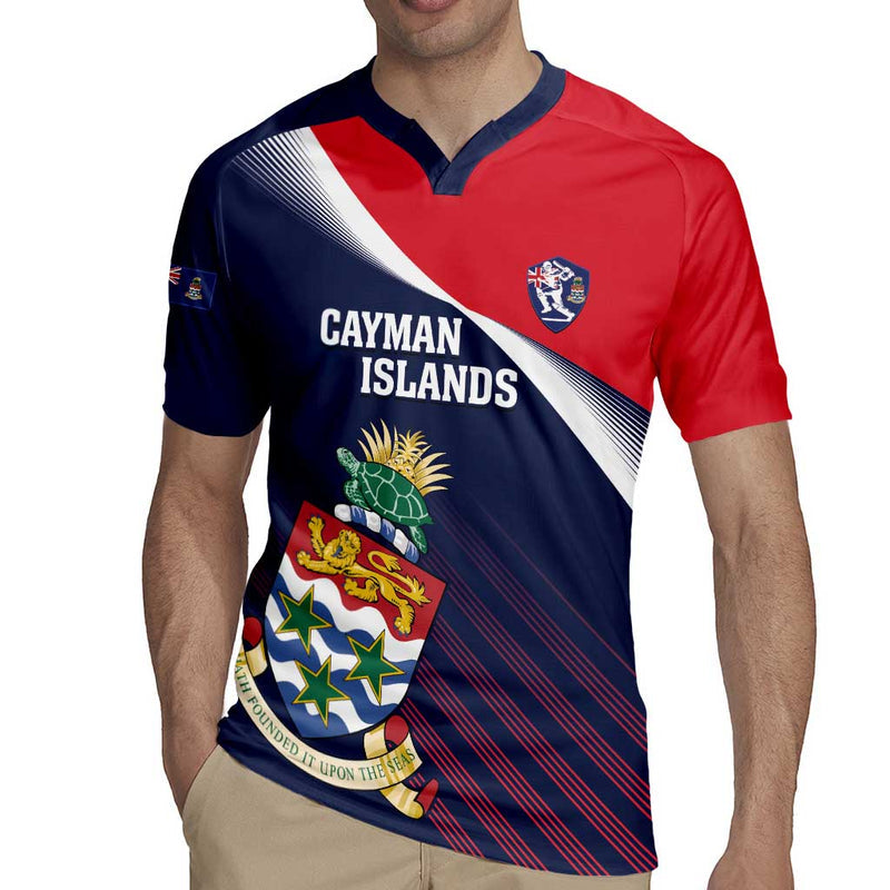 Custom Cayman Islands Cricket 2025 Sporty Style Rugby Jersey