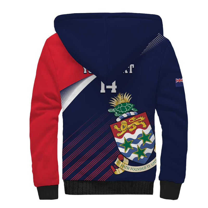 Custom Cayman Islands Cricket 2025 Sporty Style Sherpa Hoodie