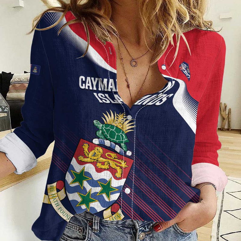 Custom Cayman Islands Cricket 2025 Sporty Style Women Casual Shirt