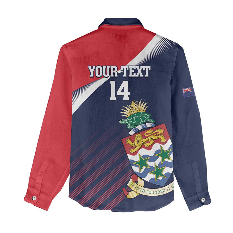 Custom Cayman Islands Cricket 2025 Sporty Style Women Casual Shirt