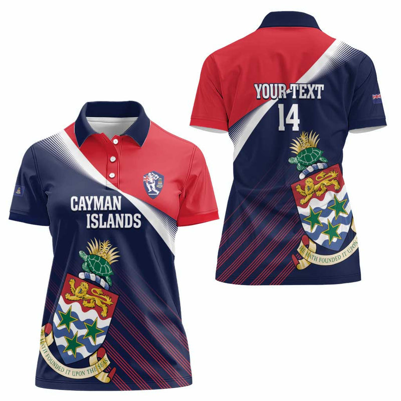 Custom Cayman Islands Cricket 2025 Sporty Style Women Polo Shirt