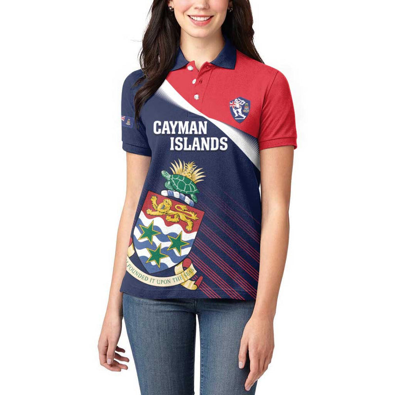 Custom Cayman Islands Cricket 2025 Sporty Style Women Polo Shirt