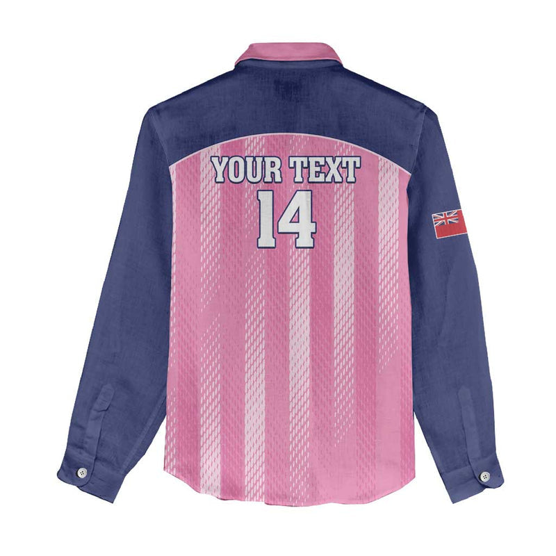 Custom Bermuda Cricket Go Gombey Warriors Women Casual Shirt