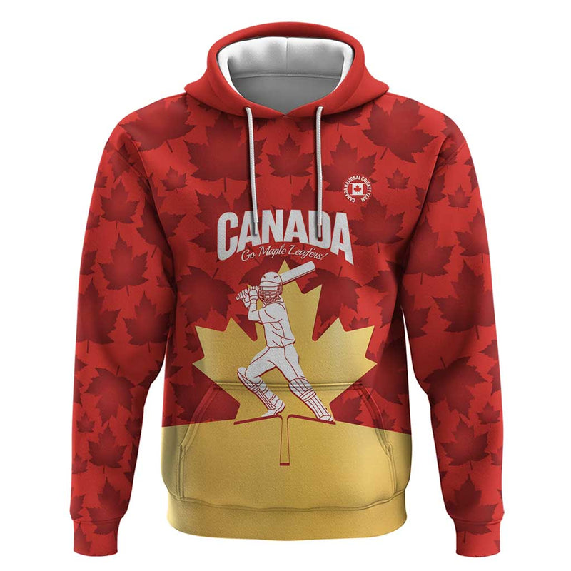 Custom Canada Cricket Come On Maple Leaf Hoodie