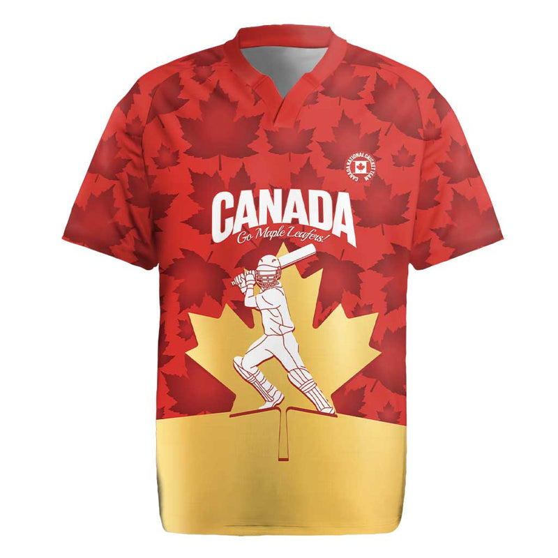 Custom Canada Cricket Come On Maple Leaf Rugby Jersey