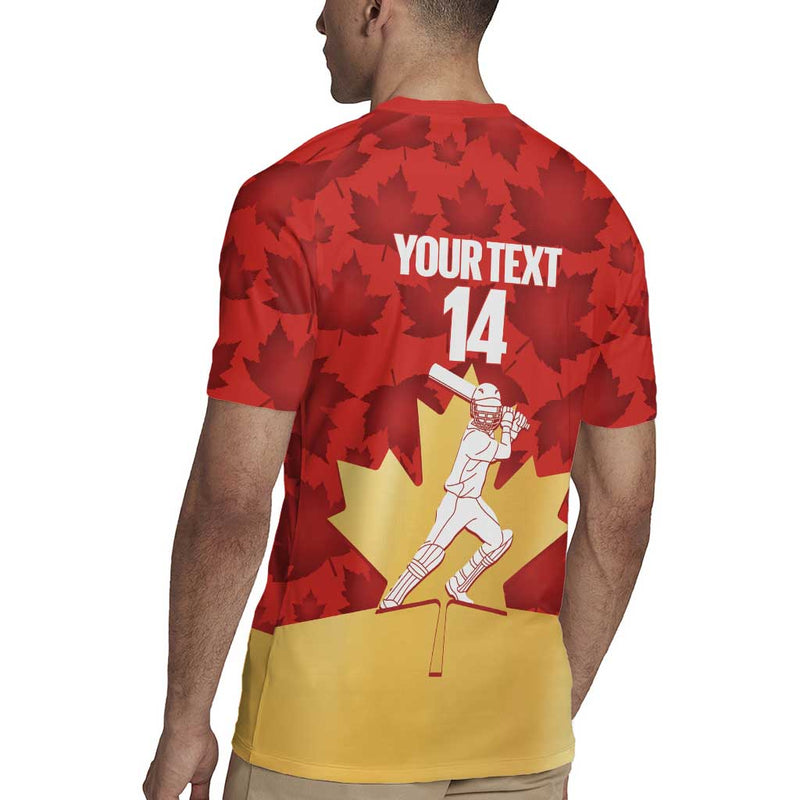 Custom Canada Cricket Come On Maple Leaf Rugby Jersey