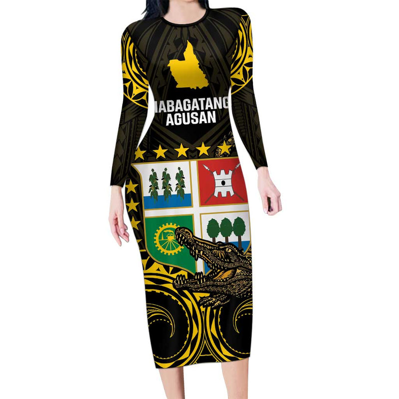 Agusan Del Sur Philippines Habagatang Agusan Lolong Long Sleeve Bodycon Dress