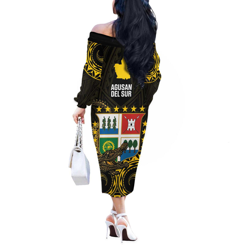 Agusan Del Sur Philippines Habagatang Agusan Lolong Off The Shoulder Long Sleeve Dress