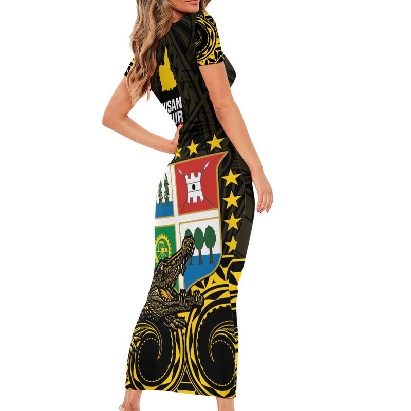 Agusan Del Sur Philippines Habagatang Agusan Lolong Short Sleeve Bodycon Dress