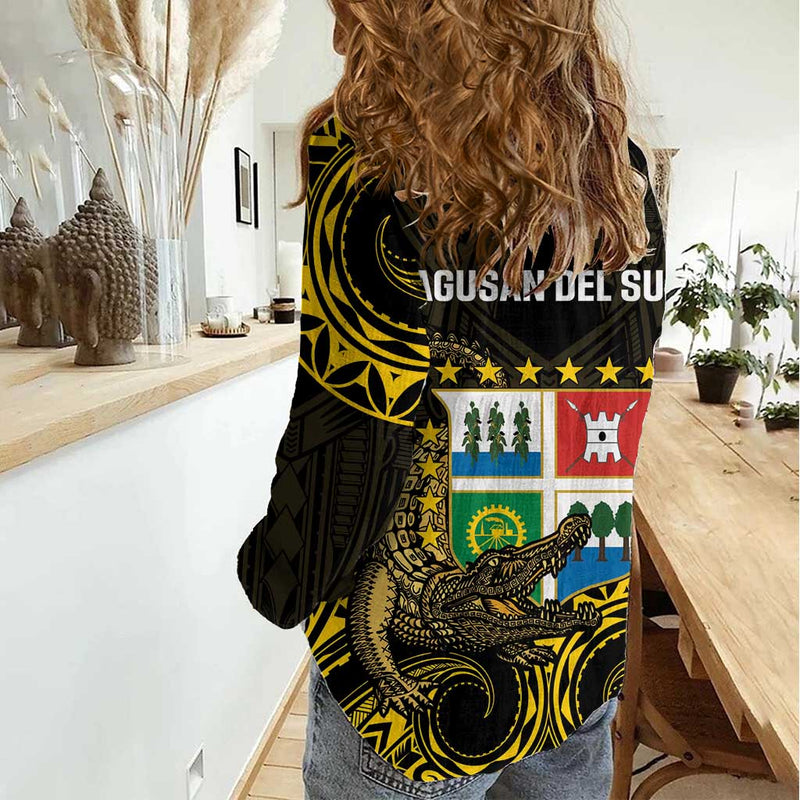 Agusan del Sur Philippines Habagatang Agusan Lolong Women Casual Shirt