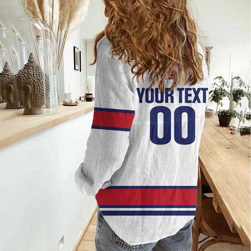 Custom Great Britain Hockey 2025 Go Champions Women Casual Shirt