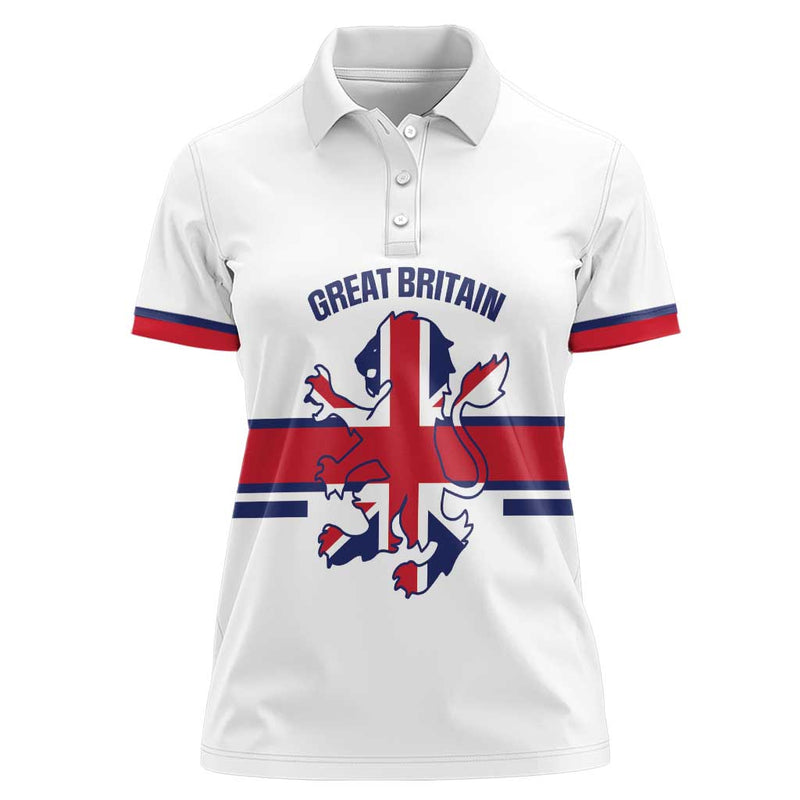 Custom Great Britain Hockey 2025 Go Champions Women Polo Shirt