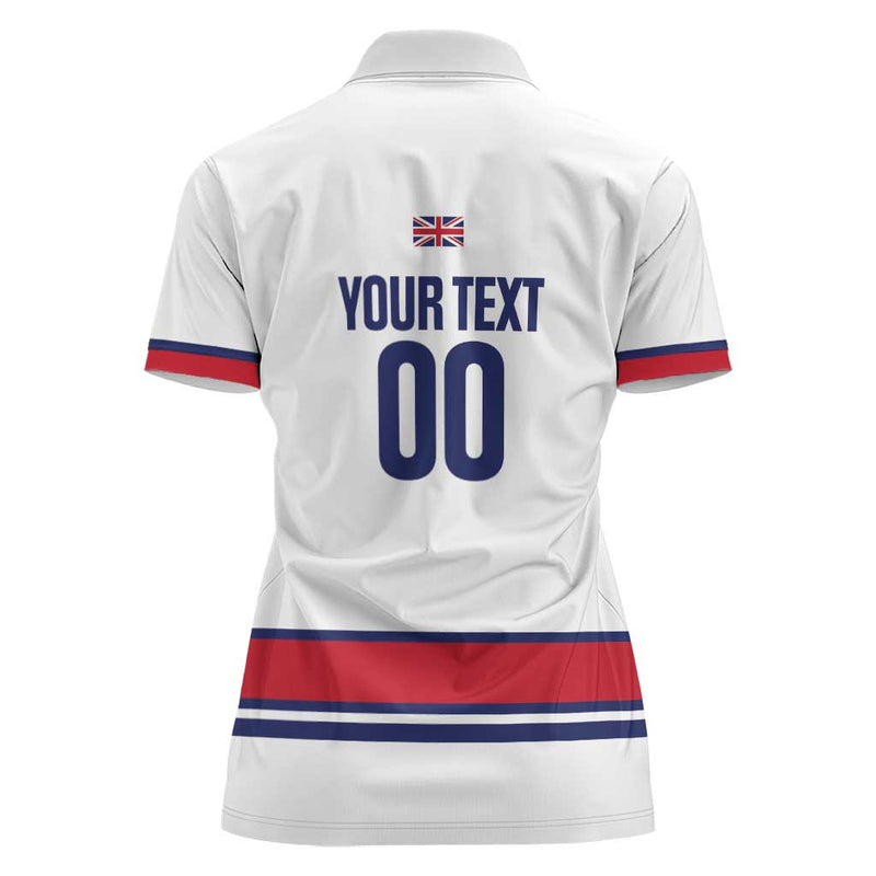 Custom Great Britain Hockey 2025 Go Champions Women Polo Shirt
