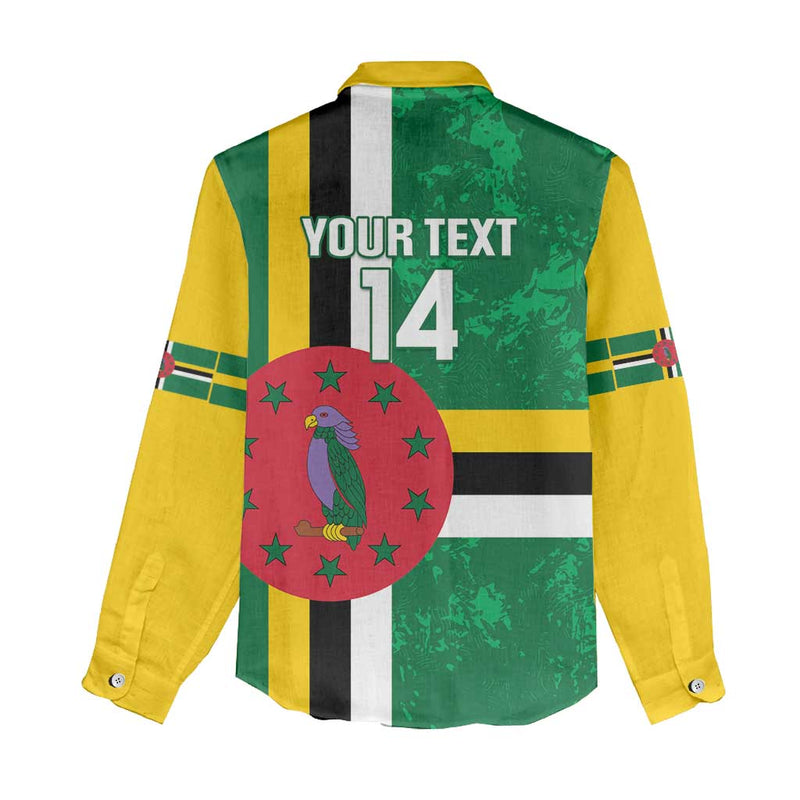 Custom Dominica Football 2025 Go Dominik Women Casual Shirt