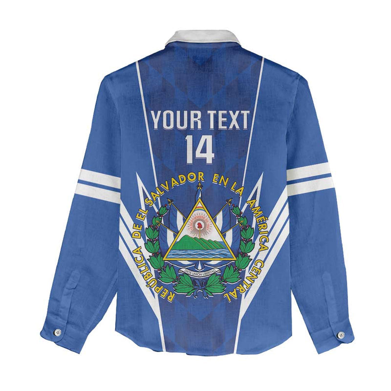 Custom El Salvador Football 2025 Vamos La Selecta Women Casual Shirt