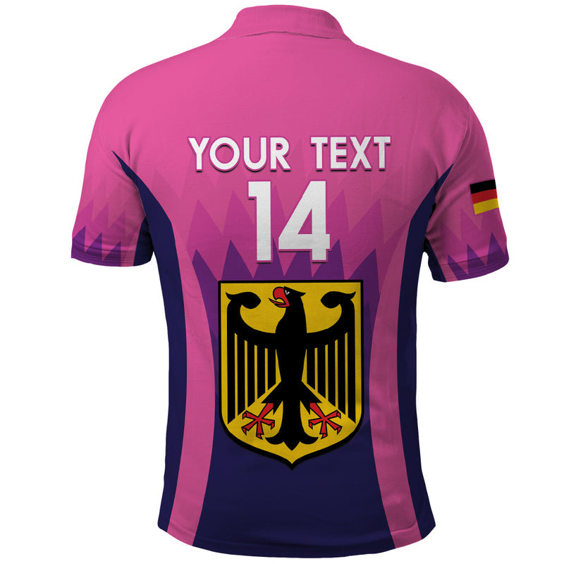 Custom Germany Football 2024 Nationalelf - Pink Version Polo Shirt