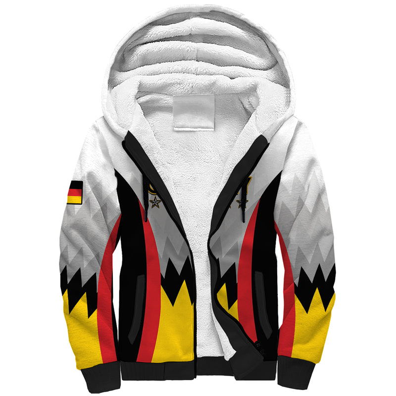 Custom Germany Football 2024 Nationalelf - White Version Sherpa Hoodie