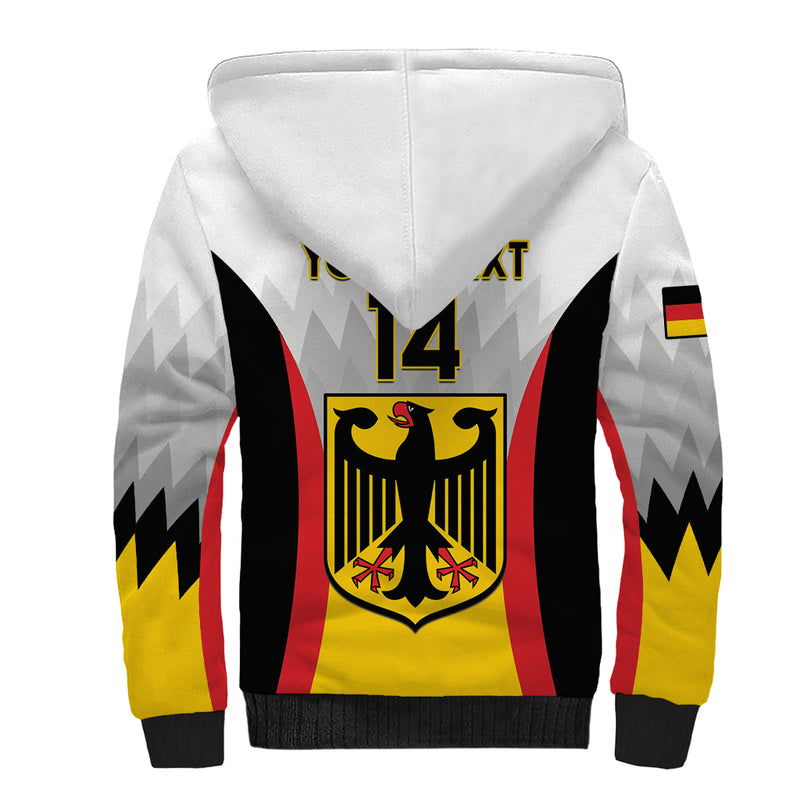 Custom Germany Football 2024 Nationalelf - White Version Sherpa Hoodie