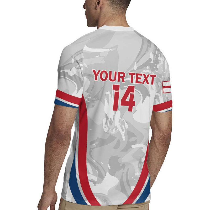 Custom England Darts Go Champions Grunge Marble Style Rugby Jersey