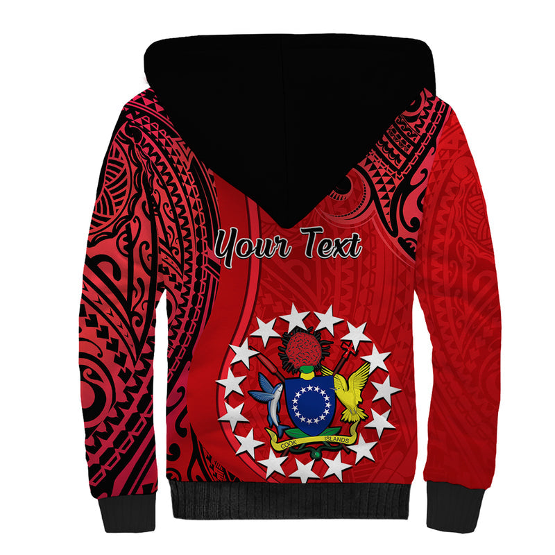 20 July Atiu Island Gospel Day Cook Islands Tribal Pattern Sherpa Hoodie