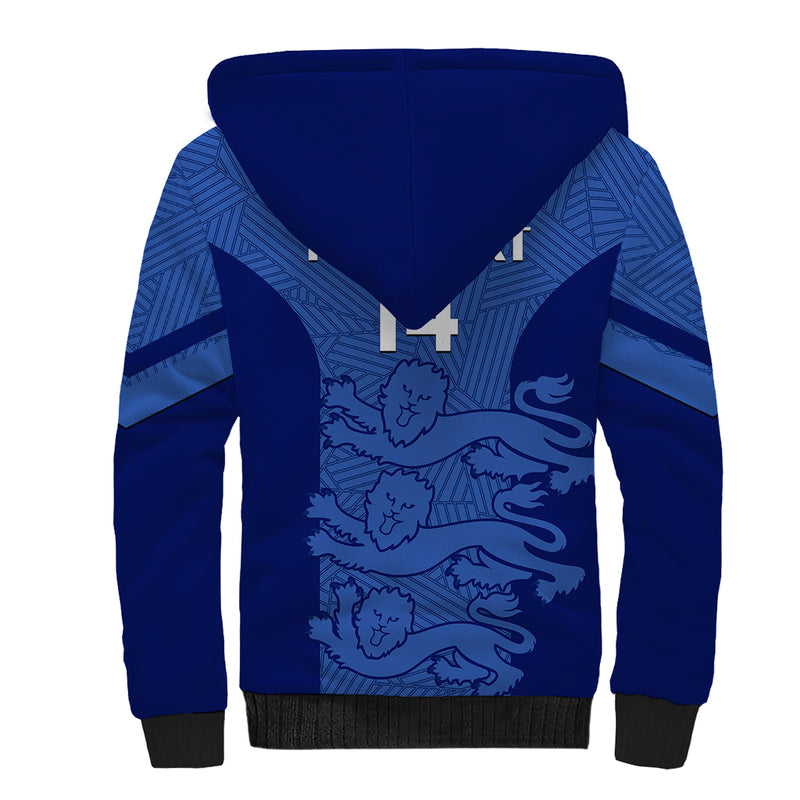 Custom England Football Go Lionesses 2023 World Cup Sherpa Hoodie