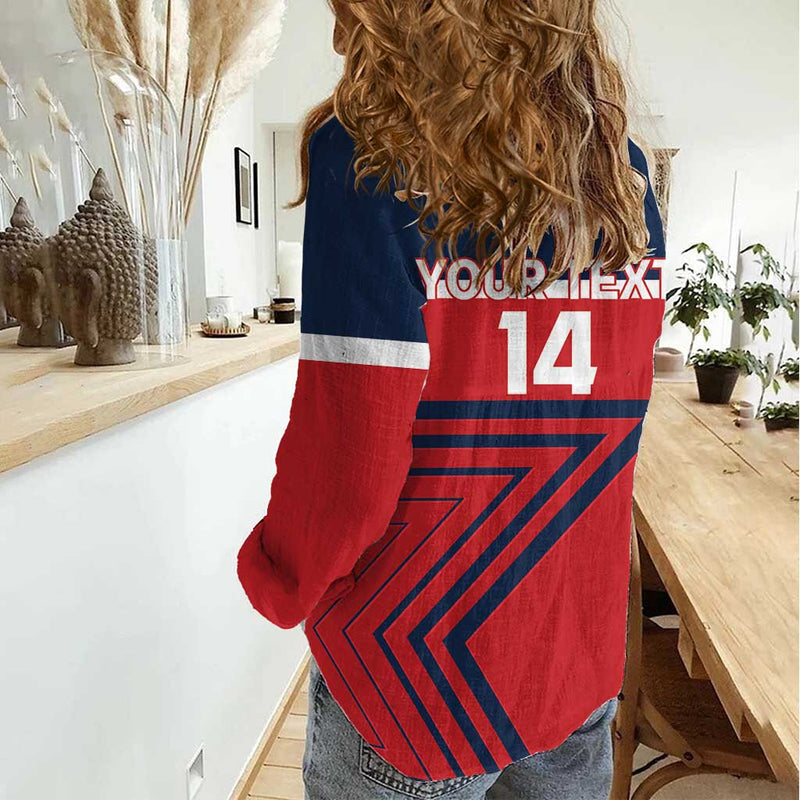 Custom Cuba Football 2025 Los Leones del Caribe Women Casual Shirt