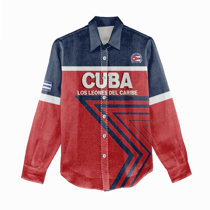Custom Cuba Football 2025 Los Leones del Caribe Women Casual Shirt
