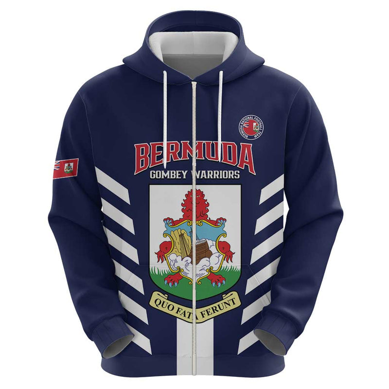Custom Bermuda Football 2025 Go Gombey Warriors - Blue Hoodie
