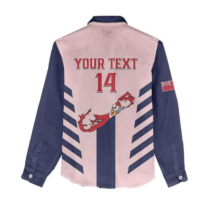 Custom Bermuda Football 2025 Go Gombey Warriors - Pink Women Casual Shirt