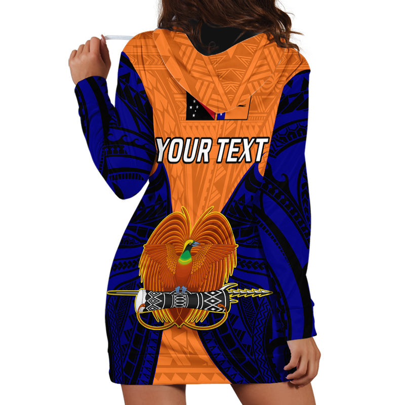 (Custom Personalised) Papua New Guinea New Ireland Province Mix Coat Of Arms Polynesian Art Hoodie Dress