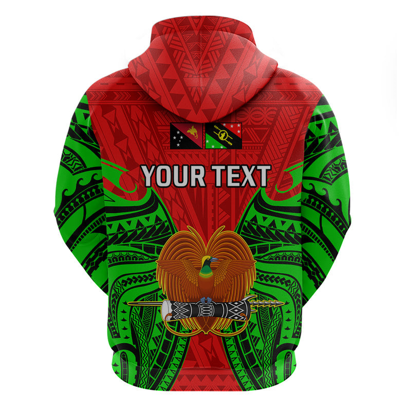 Custom Papua New Guinea Southern Highlands Province Mix Coat of Arms Polynesian Art Hoodie