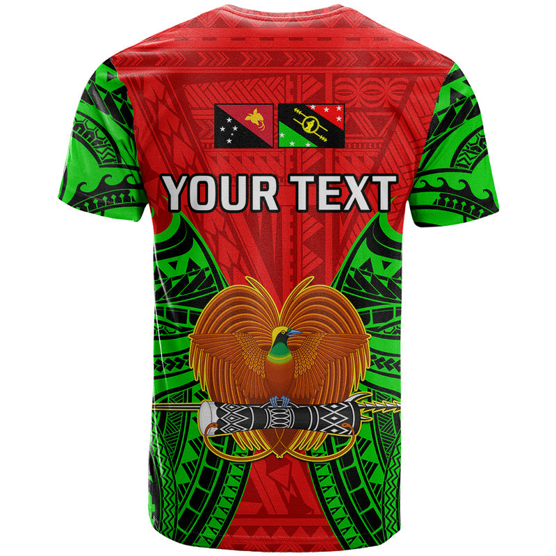 Custom Papua New Guinea Southern Highlands Province Mix Coat Of Arms Polynesian Art T Shirt