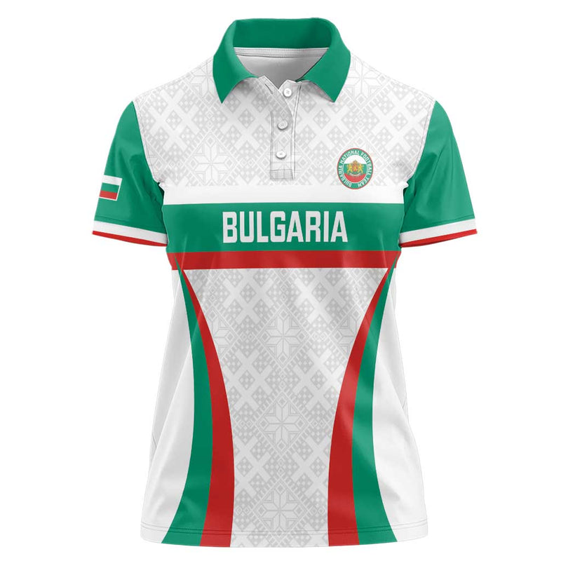 Custom Bulgaria Football Bulgarian Pattern Sporty Style Women Polo Shirt