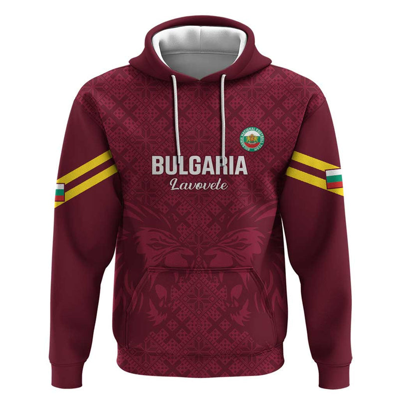 Custom Bulgaria Football Go Lavovete Bulgarian Pattern Hoodie