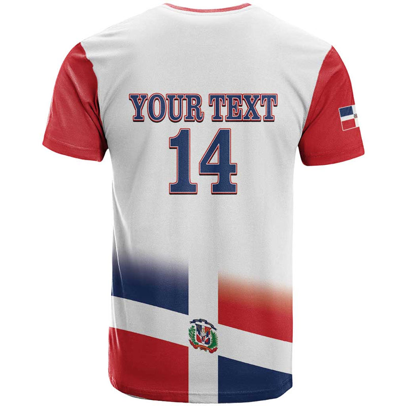 Custom Dominican Republic 2025 Baseball Go Champions Flag Style T Shirt