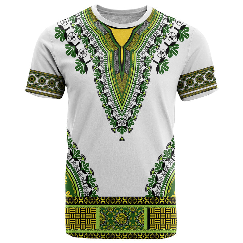Africa African Dashiki Royal Green Version T Shirt