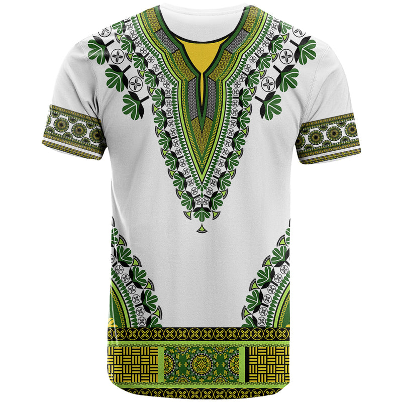 Africa African Dashiki Royal Green Version T Shirt