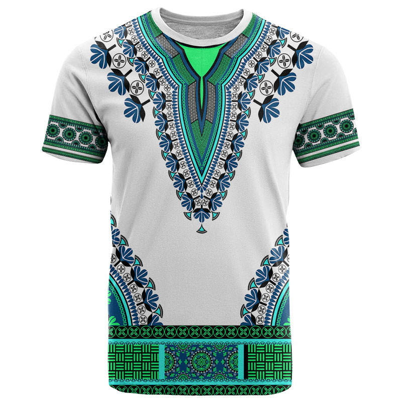 Africa African Dashiki Royal Turquoise Version T Shirt
