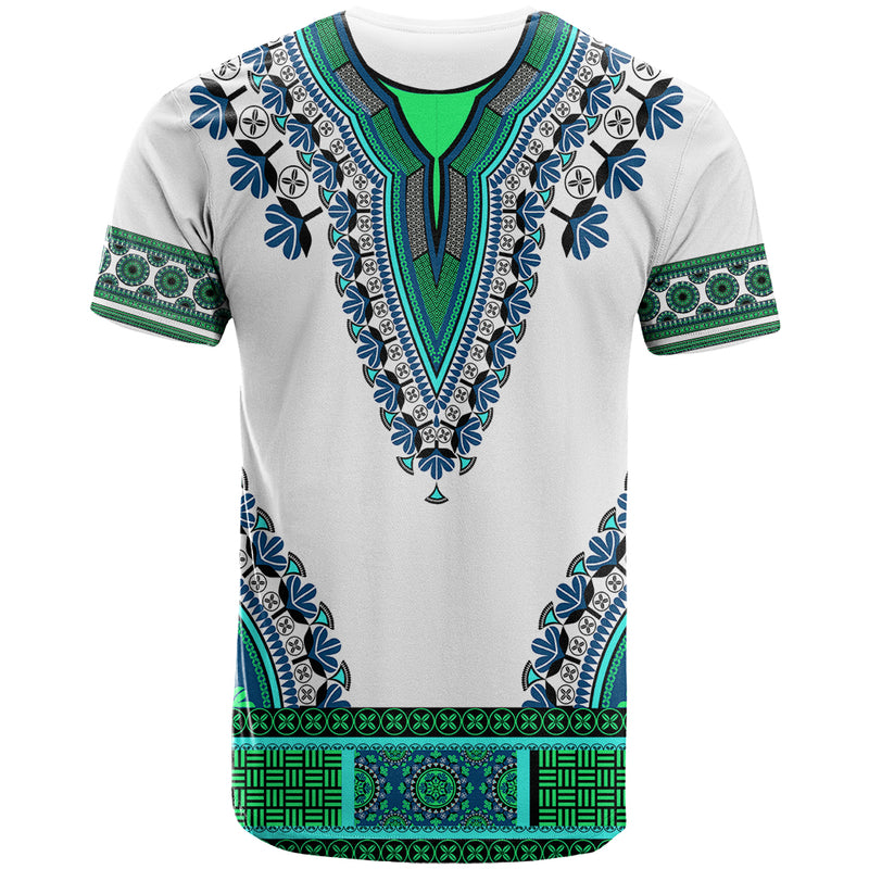 Africa African Dashiki Royal Turquoise Version T Shirt