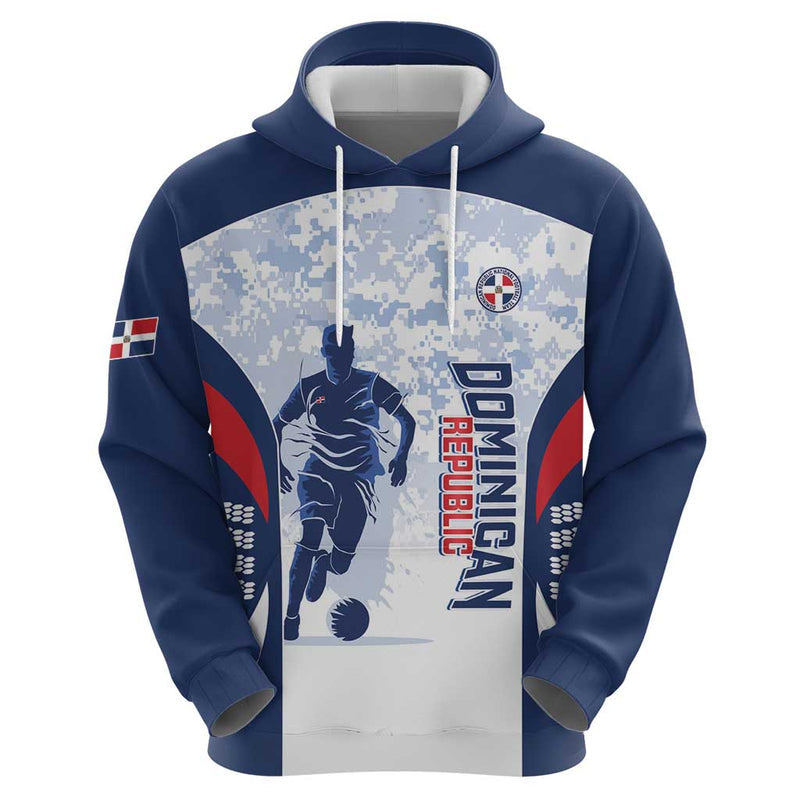 Custom Dominican Republic Football Vamos Los Quisqueyanos Hoodie