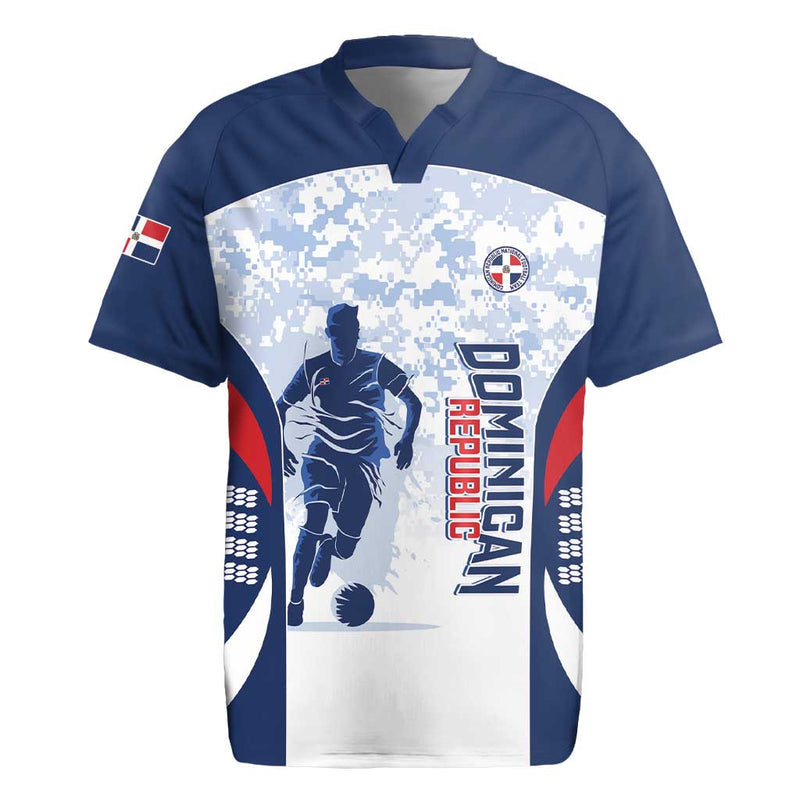 Custom Dominican Republic Football Vamos Los Quisqueyanos Rugby Jersey