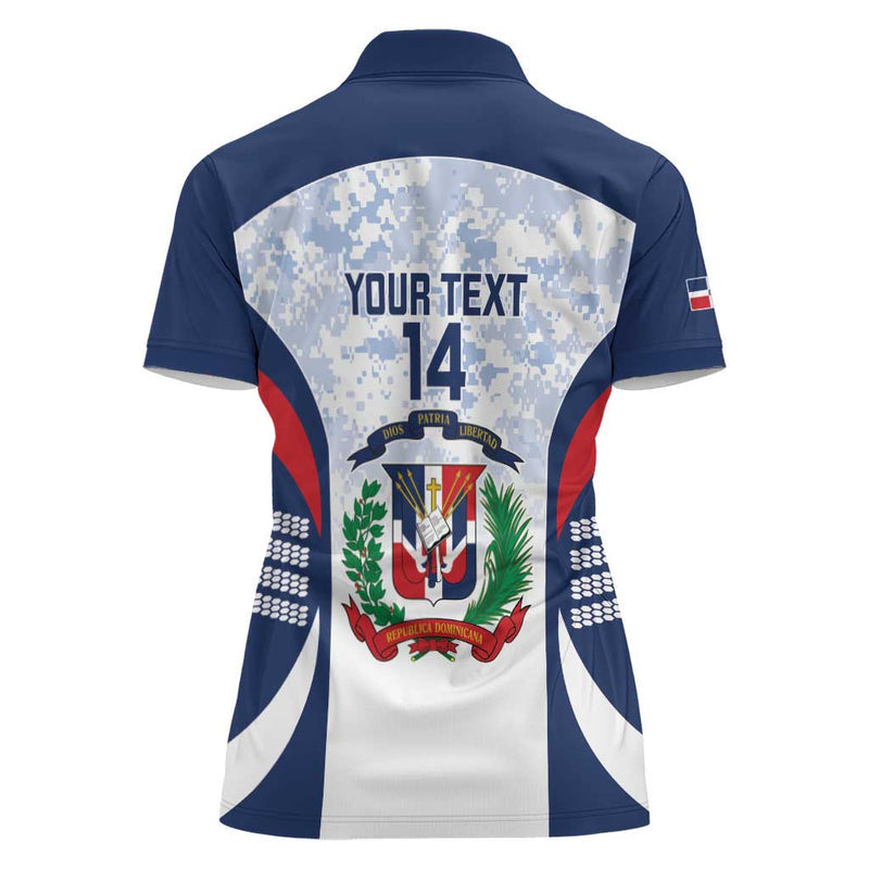 Custom Dominican Republic Football Vamos Los Quisqueyanos Women Polo Shirt