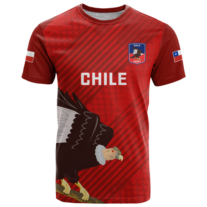 Custom Chile Rugby 2023 Los Condores Grunge Style T Shirt