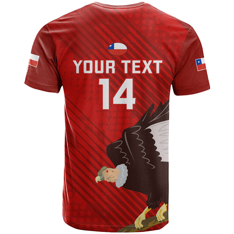 Custom Chile Rugby 2023 Los Condores Grunge Style T Shirt