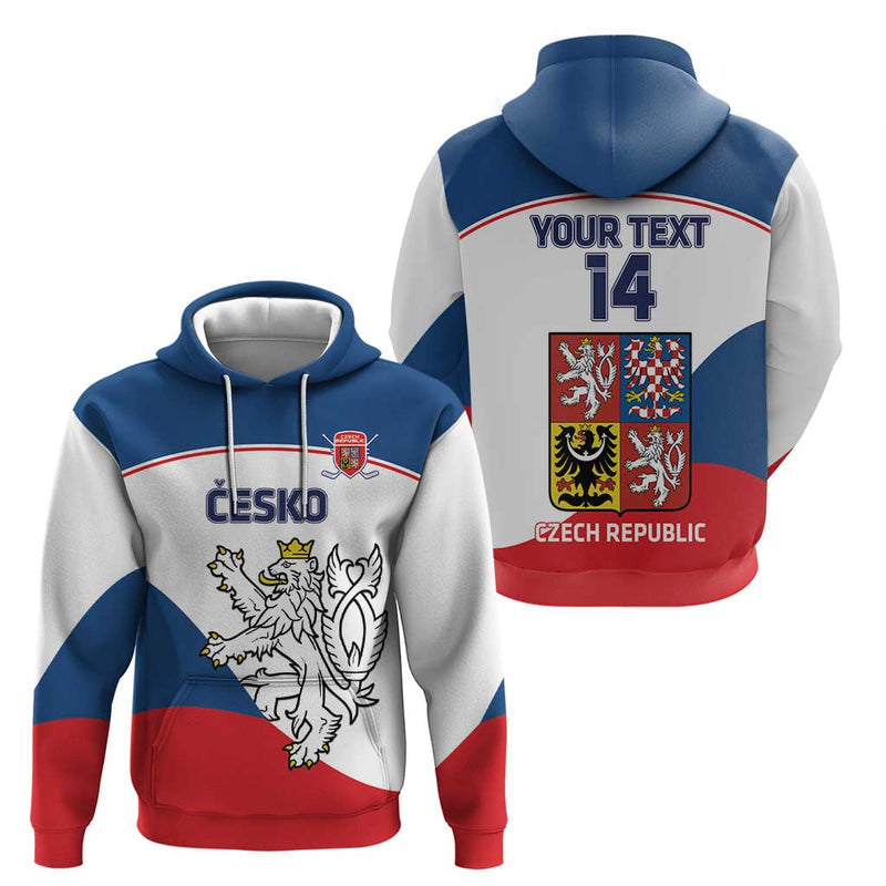Custom Czech Republic Hockey 2024 Go Czechia Hoodie