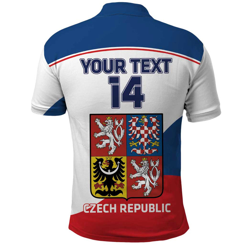 Custom Czech Republic Hockey 2024 Go Czechia Polo Shirt