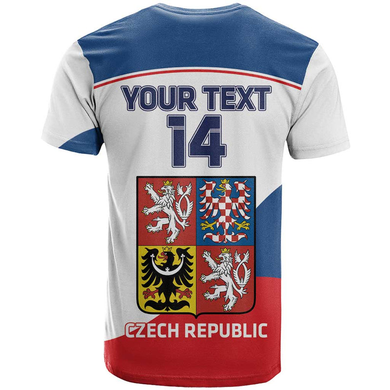 Custom Czech Republic Hockey 2024 Go Czechia T Shirt